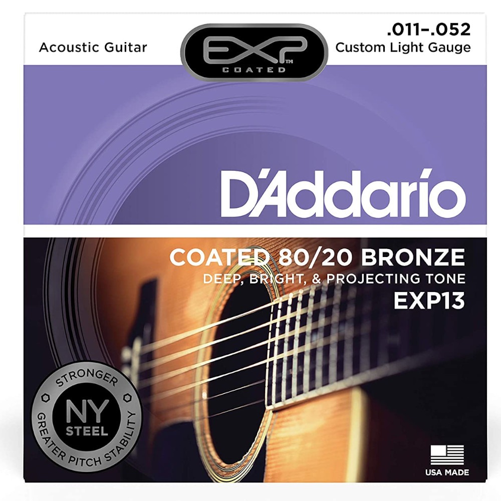 D'Addario 80 20 Bronze Acoustic Guitar Strings 3Set Pack EJ11-3D