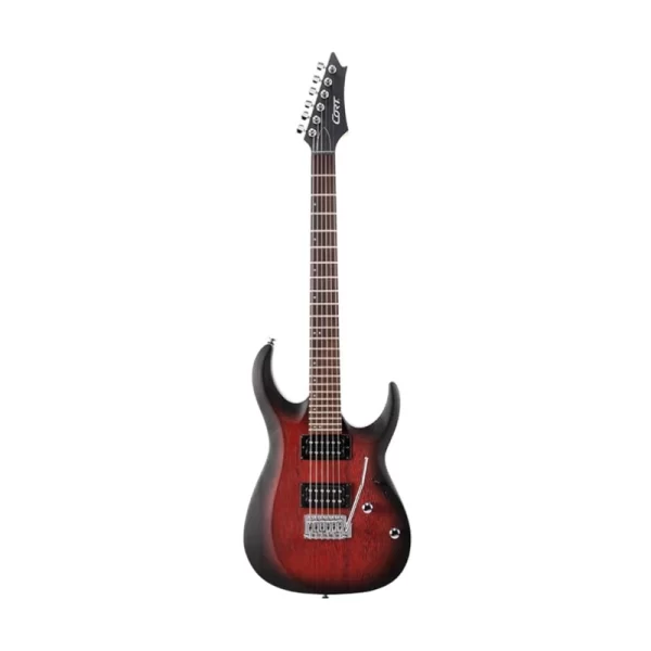 CORT X100 ELECTRIC GUITAR - OPEN PORE BLACK