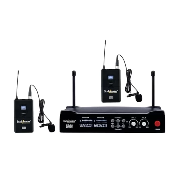 Studiomaster XR 80 LL Dual UHF Wireless Microphone System
